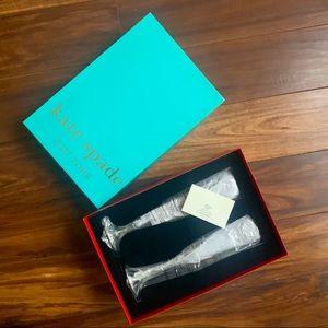 Kate Spade champagne glass set